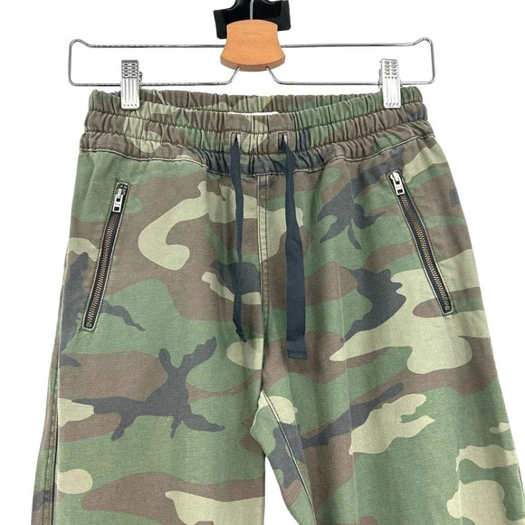 Aritzia Tna Alix Pants Joggers‎ High-Waisted Army Camo Print Green Size XS - Picture 3 of 10
